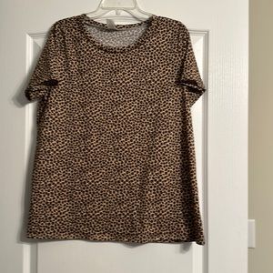 Round Neck Animal Print Shirt